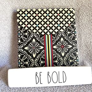 Vera Bradley Address book and Rae Dunn desk sign Geometric Patterned NEW